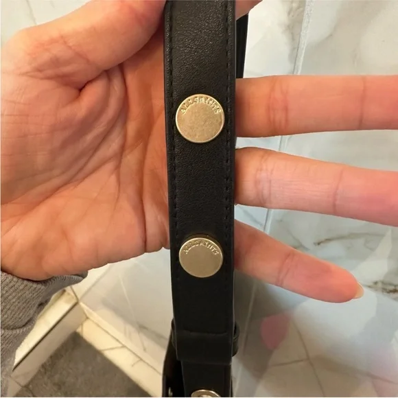 All Saints $500 Leather Python Black hobo bag- slight flaw/ call out - Picture 8 of 9